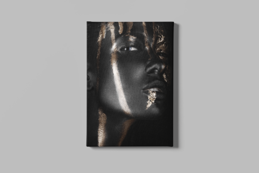 ALIVA 1040 vrouw portret goud canvas schilderij a