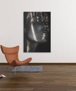 ALIVA 1040 vrouw portret goud canvas schilderij c