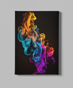 Kleurrijke Rook Canvas Schilderij