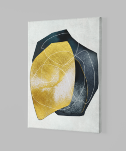 Alternative view of Canvas Schilderij Goud Zwart