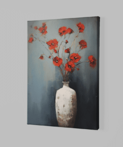 Alternative view of Olieverf Bloemen Canvas Schilderij