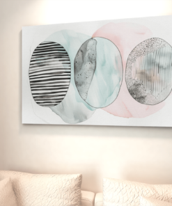 ALIVA 1056 abstracte aquarel canvas schilderij d