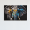 ALIVA 1058 olifant canvas schilderij kleurrijk