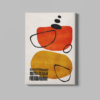 ALIVA 1060 abstract oranje en blauw canvas schilderij