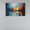ALIVA 1066 stad abstract canvas schilderij a