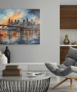 ALIVA 1071 new york abstract canvas schilderij c