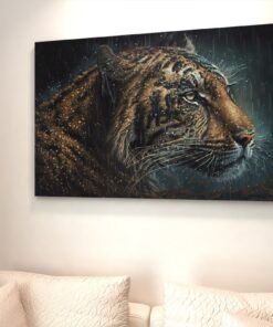 ALIVA 1081 canvas schilderij luipaard wilde dier a