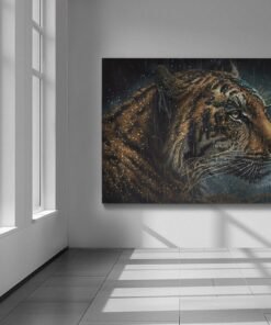 ALIVA 1081 canvas schilderij luipaard wilde dier b