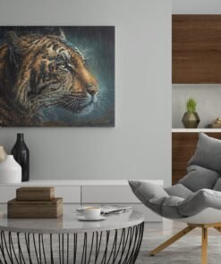 ALIVA 1081 canvas schilderij luipaard wilde dier d