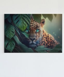 Wilde Dier Canvas Schilderij Luipaard