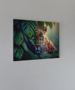 Alternative view of Wilde Dier Canvas Schilderij Luipaard