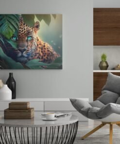 ALIVA 1083 dieren canvas schilderij luipaard wanddecdoratie b 1