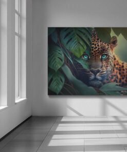ALIVA 1083 dieren canvas schilderij luipaard wanddecdoratie c