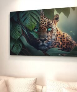 ALIVA 1083 dieren canvas schilderij luipaard wanddecdoratie d
