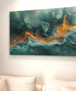 ALIVA 1090 canvas schilderij abstract goud c