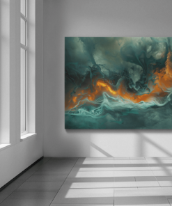 ALIVA 1090 canvas schilderij abstract goud d