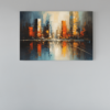ALIVA 1091 abstract stad canvas schilderij a