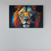ALIVA 1096 gezicht van leeuw kleurrijk canvas schilderij a