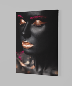 Alternative view of Canvas Schilderij Vrouw make-up