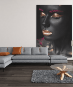 Canvas Schilderij Vrouw make-up - Afbeelding 4