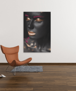 Canvas Schilderij Vrouw make-up - Afbeelding 3