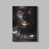 ALIVA 1098 canvas schilderij vrouw portret make up goud a