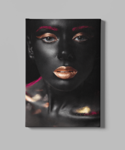 Vrouw make-up Canvas Schilderij