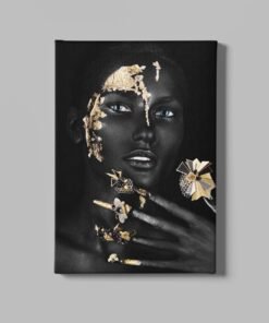 Vrouw gezicht Canvas schilderij