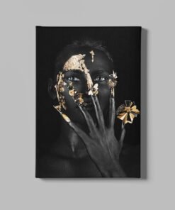Schilderij Canvas Vrouw Gezicht