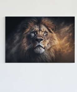 Leeuw Canvas Schilderij Wilde Dieren