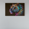 ALIVA 1105 canvas schilderij kleurrijk luipaard a
