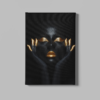 ALIVA 1108 schilderijen canvas make up goud vrouw portret a