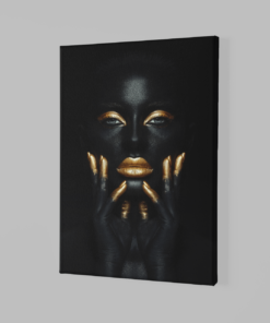 Alternative view of Vrouw portret Foto op canvas