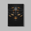 ALIVA 1113 canvas schilderij goud zwart vrouw a