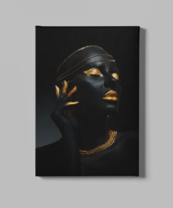 Canvas schilderij Vrouw met sieraden
