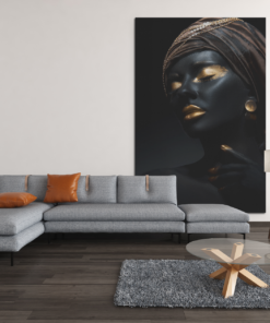 ALIVA 1115 canvas schilderij vrouw portret make up d