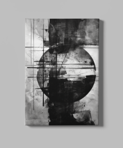 Canvas Schilderij Abstract zwart