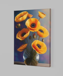 Alternative view of Canvas Schilderij Gele bloemen