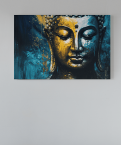 Boeddha Portret Canvas Schilderij