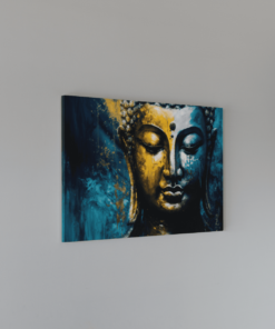 Alternative view of Boeddha Portret Canvas Schilderij