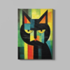 ALIVA 1136 canvas schilderij abstract kat a