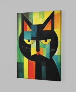 Alternative view of Canvas Schilderij Abstract Kat 