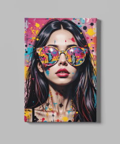 Canvas Schilderij Vrouw Gezicht