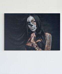Canvas Schilderij Tatoeage Vrouw