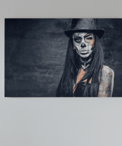Canvas Schilderij Vrouw Tatoeage