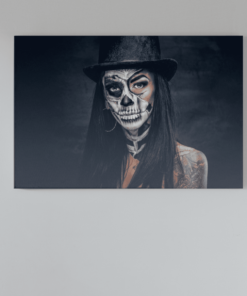 Foto op canvas Vrouw met tatoeage
