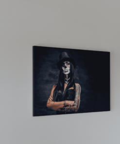 Alternative view of Vrouw met tatoeage Canvas Schilderij