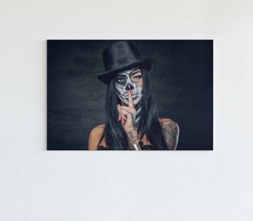 ALIVA 1146 canvas schilderij tatoeage vrouw portret 1 1