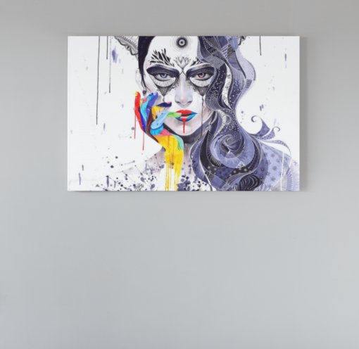 ALIVA 1147 abstract vrouw portret canvas schilderij a