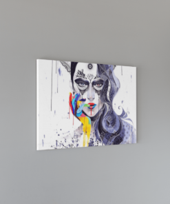 Alternative view of Abstract Vrouw Canvas Schilderij